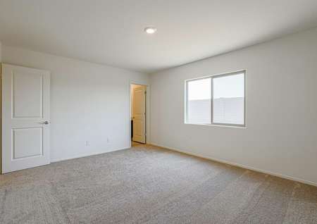 Master bedroom with incredible windows, allowing for lots of natural lights, and tan carpet.
