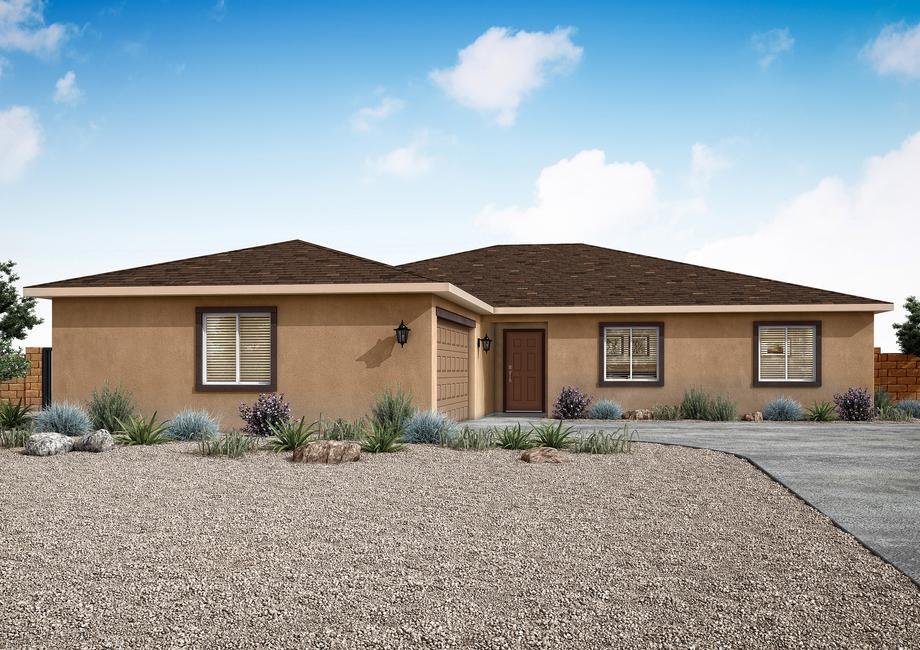 Rendering of the incredible Sandia, featuring a side-load garage.