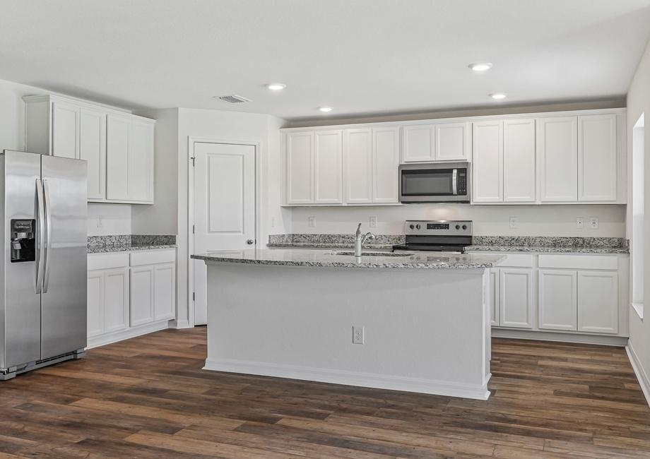 The Capri's beautiful kitchen is chef-ready with stainless steel appliances included