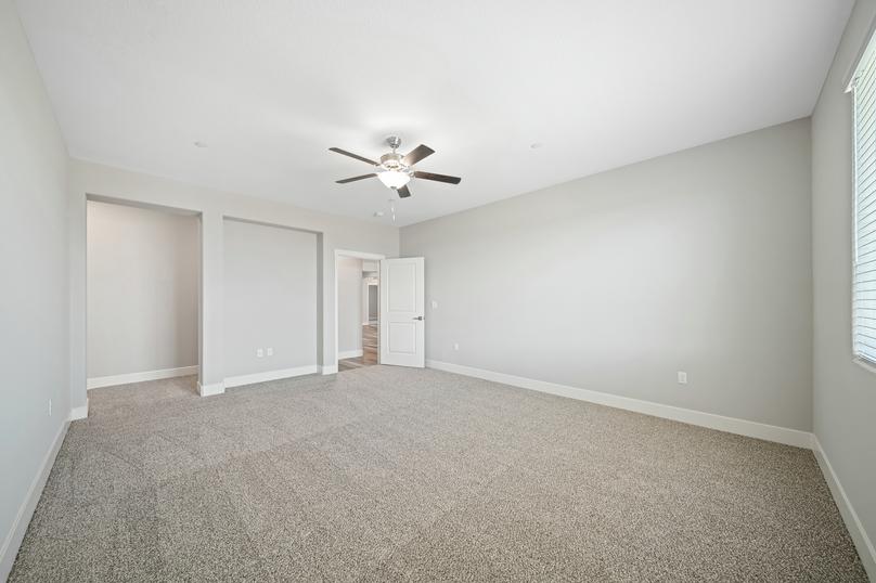 Expansive master suite, with a bedroom large enough to fit all of your king-size furniture.