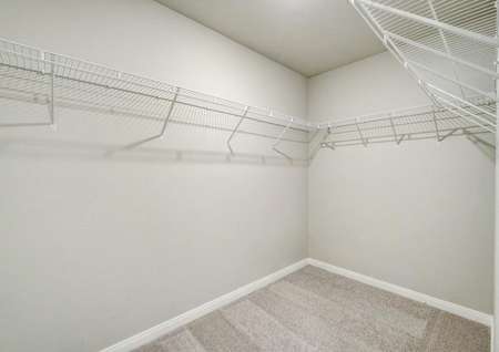 Enjoy having a walk-in closet with more than enough room for clothes and storage.