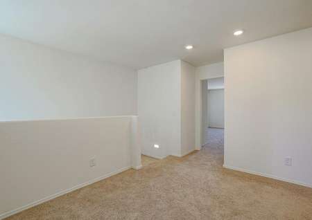 Upstairs loft area, perfect for a game room, office area or upstairs living room.