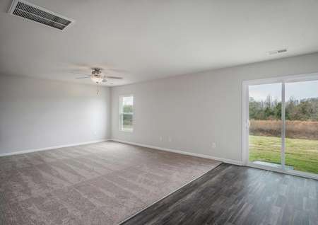 Open concept floor plan with lots of natural light.