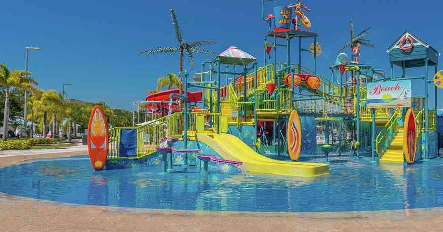 Ten-acre water park with a children