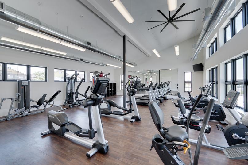 Club Liberty offers a state-of-the-art fitness center with exercise equipment.