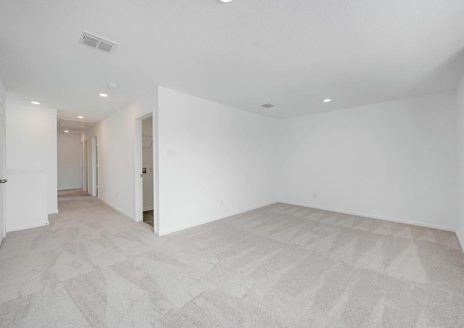 Upstairs loft, providing additional space for a game room, living area, or office.