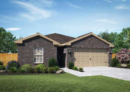 Beautiful Trinity home rendered with an all brick front exterior