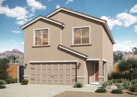 New-construction home with four bedrooms, an upstairs loft and a spacious family room.
