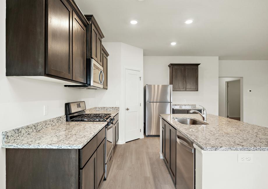 The Noble has a chef-ready kitchen with stainless steel appliances