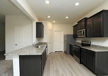 Cypress kitchen wtih granite countertops and stainless appliances