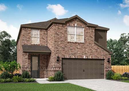 The Willow home has a spacious layout and excellent curb appeal.