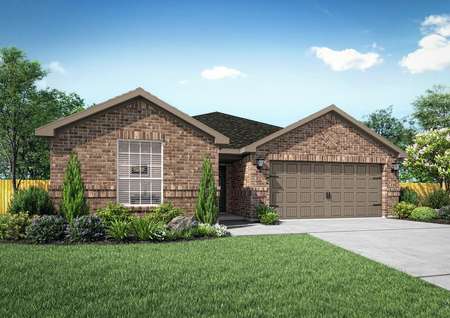 Beautiful Sabine home rendered with an all brick front exterior