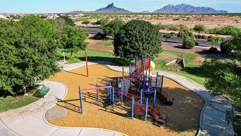 The playground is the perfect space for your kids to run around and play after school. 